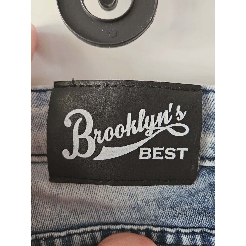 Brooklyn's Best Denim & Rivets Jeans‎ Size 6 Boys Acid Wash Moto Biker Stretch - Picture 10 of 12